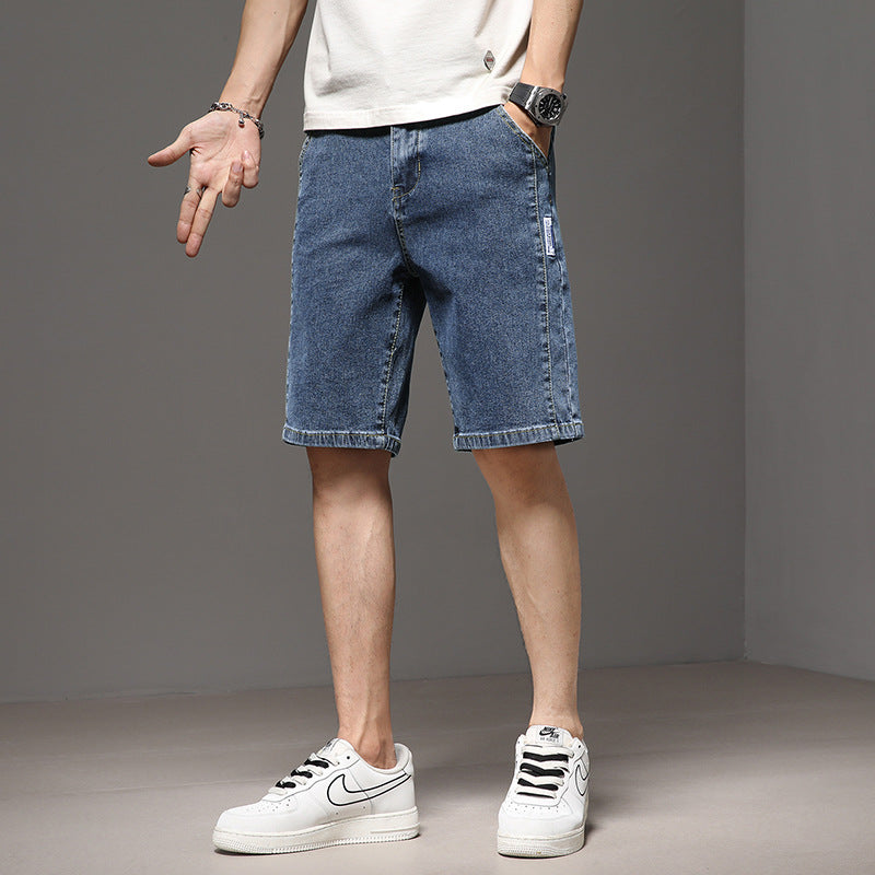 Men Denim Shorts Summer Denim Shorts Men's Loose