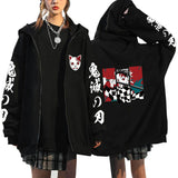 Anime Hoddies Anime Kimetsu No Yaiba Zipper Sweater