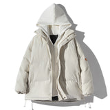 MEN'S Hoodie Thickened Fake Two Pieces Hooded Casual Loose