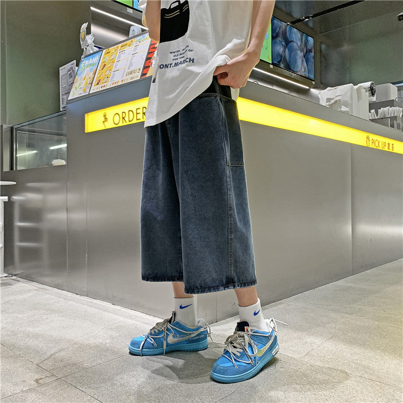 Men Denim Shorts Men's Summer