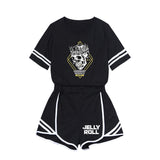 Jelly Roll T Shirt Summer Short Sleeve Suit