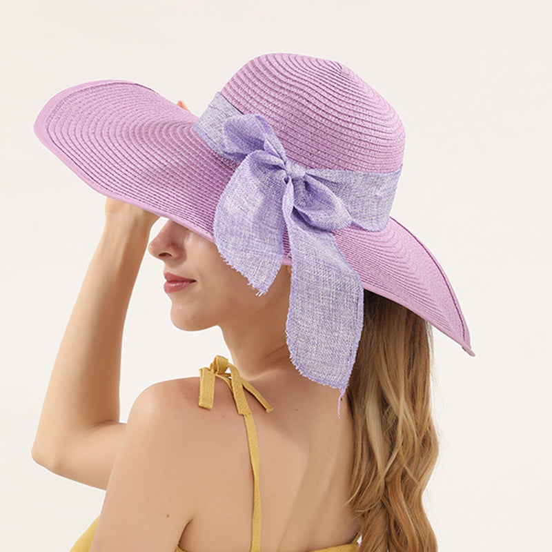 Big Hats Straw Hat Summer Beach Hat Sun Hat Sun Protection Women's Sun Hat