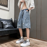 Men Denim Shorts Men's Summer Pants
