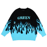 Man Fall Outfits Crew Neck Pullover Sweater Men's Loose Jacket