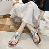 Women Open Toe Sandals Flats Summer Flat Casual Large Size Sandals
