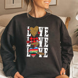 Valentine's Day T Shirt Sweater Sweater Love Letter Heart Printing Fleece