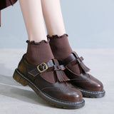 Mary Jane Shoes Pumps Flat Women'S Shoes