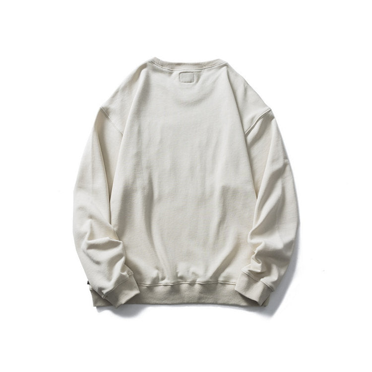 Crew Neck Sweatshirts for Men Men's Clothing Autumn Men's Undershirt round Neck Cartoon Fashion Loose