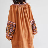 Beth Dutton Bohemian Dress Winter Autumn Midi Dresses Cardigan Skirt Embroidered Loose Dress