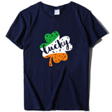 Valentine 'S Day T Shirt Large Size T-shirt Men 'S And Women 'S Short Sleeve Lucky Printed Summer