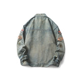 Men Denim Jackets Spring and Autumn Zipper Jacket Denim Jacket Men's Loose
