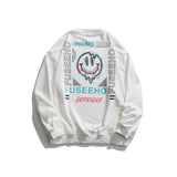 Crew Neck Sweatshirts for Men Menswear Autumn Clothes Printed Crew Neck Sweatshirt Boys Sports Top