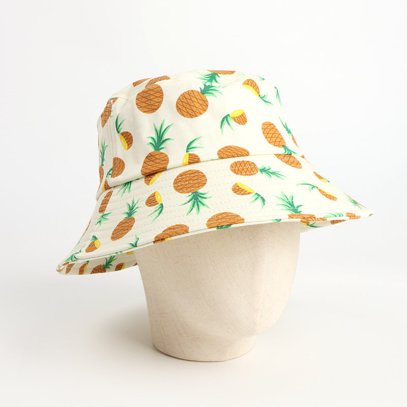 Bucket Hat Fishing Cap Cotton Print Fisherman Hat Printing Men And Women Outdoor Leisure Sports Sunhat