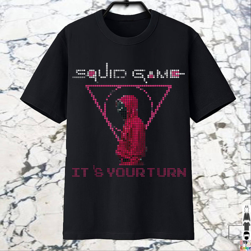Squid Game Costume round Six Printed Short Sleeve Summer Pullover round Neck T-shirt