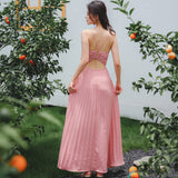 Coachella Music Festival Outfits Backless Beach Skirt Strap Super Fairy Dress Long Dress