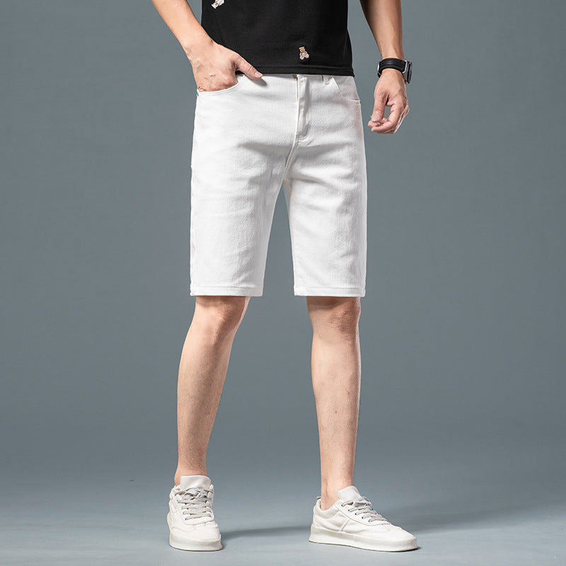 Men White Shorts Denim Shorts Men's Pants