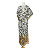 Coachella Music Festival Outfits Sexy Leopard Print Sun Protection Cardigan Beach Bikini
