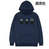 Squid Game Costume Pattern Print Hooded Couple Sweater
