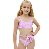 Children Swimsuit Children's Split Swimsuit Backless Butterfly