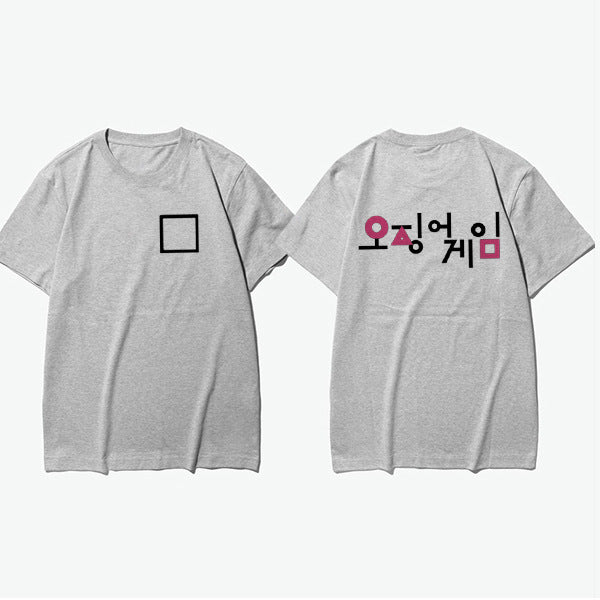 Squid Game Costume Graphic Printed Men's and Women's Short Sleeve T-shirt
