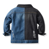 Children Jean Jackets Spring Color Matching Fashion Denim Jacket Casual Children's Clothing