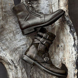 Western Shoes round Toe Vintage Men's Men's Boots