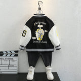 Toddler Boys Jackets Boys Autumn Clothing Baseball Uniform Jacket