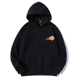 Kanye West Sunday Service Hoodie Autumn And Winter Suns Printing Hooded Fleece Lined Sweater Couple