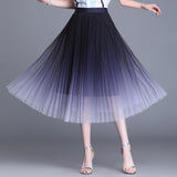 MIDI Mauve Skirt Women's Summer Mesh Skirt Summer