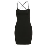 Music Festivals Rave Outfits Dress Spring and Summer Women's Clothing Fashion Suspenders Sexy Backless