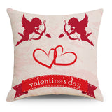 Valentine's Day Pillow Covers 4 Piece Random Styles Together, Love Festival Home Pillow Cushion Cover