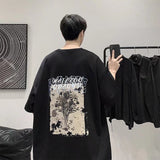 Men T-Shirts Half Sleeve round Neck Loose