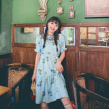 Coachella Music Festival Outfits Heavy Embroidery Printed Patchwork Retro Dress Loose