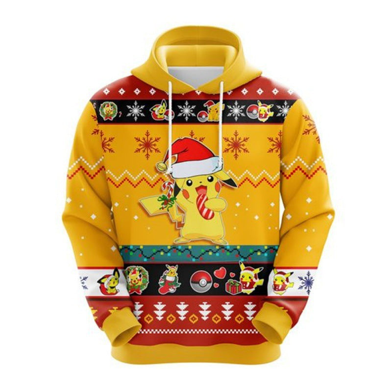 Men and Women Grind Sweater 3D Christmas Printed Hoodie