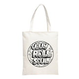 Jelly Roll Bag One-Shoulder Portable Canvas Bag Shopping Bag