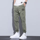 Cuffed Cargo Pants Casual Pants Men's Summer Loose Jeans