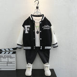 Toddler Boys Jackets Boys Autumn Clothing Baseball Uniform Jacket