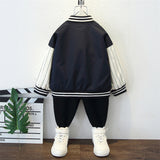 Toddler Boys Jackets Boys' Coat Spring and Autumn Baseball Uniform