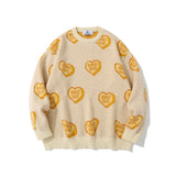 Men Sweater Men's High Street Fashion Brand Loose round Neck Sweater