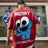 Men T-Shirts Cartoon Printed Half Sleeve