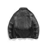 Men Denim Jackets Spring and Autumn Black Denim Jacket Men's Casual Loose