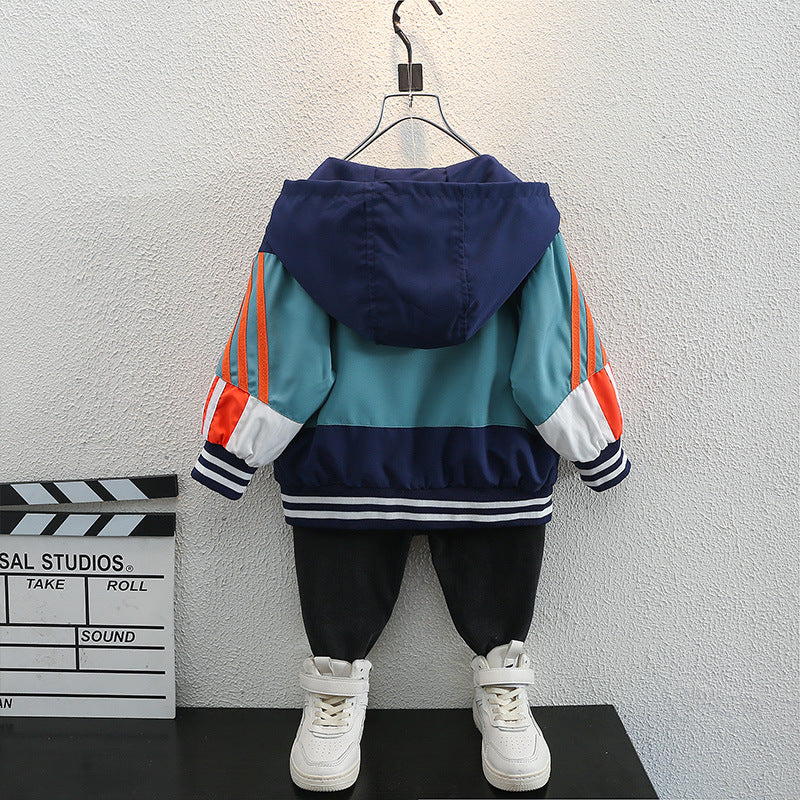 Toddler Boys Jackets Boys' Coat Spring and Autumn Fashion Hooded
