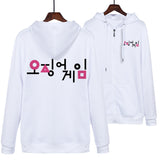 Squid Game Costume Printed Zipper Sweater