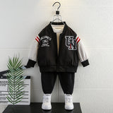 Toddler Boys Jackets Boys' Spring Baseball Uniform Casual Jacket