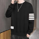 Men's Sweatshirt Men's Long Sleeve round Neck Baggy Coat Men's Clothing
