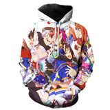 Anime Hoddies Horse Racing Women's Second Season Cartoon Cosplay Sweater