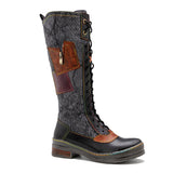 Justin Yellowstone Boots Retro Ethnic Style Retro Women'S Shoes