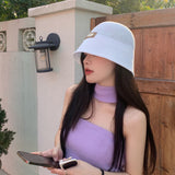 Women Bucket Hat Bucket Hat Sun-Proof Face Cover
