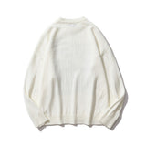 Men Sweater Character Printed Sweater Men's round Neck Sweater Autumn Loose Pullover