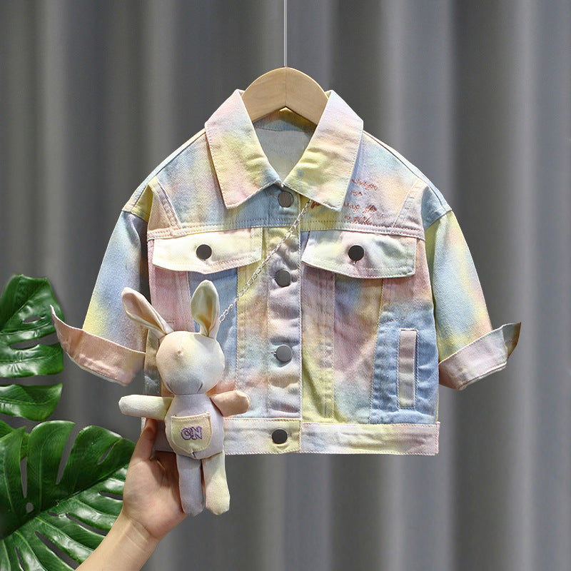 Toddler Girl Jackets Girls Spring and Autumn Coat Leisure